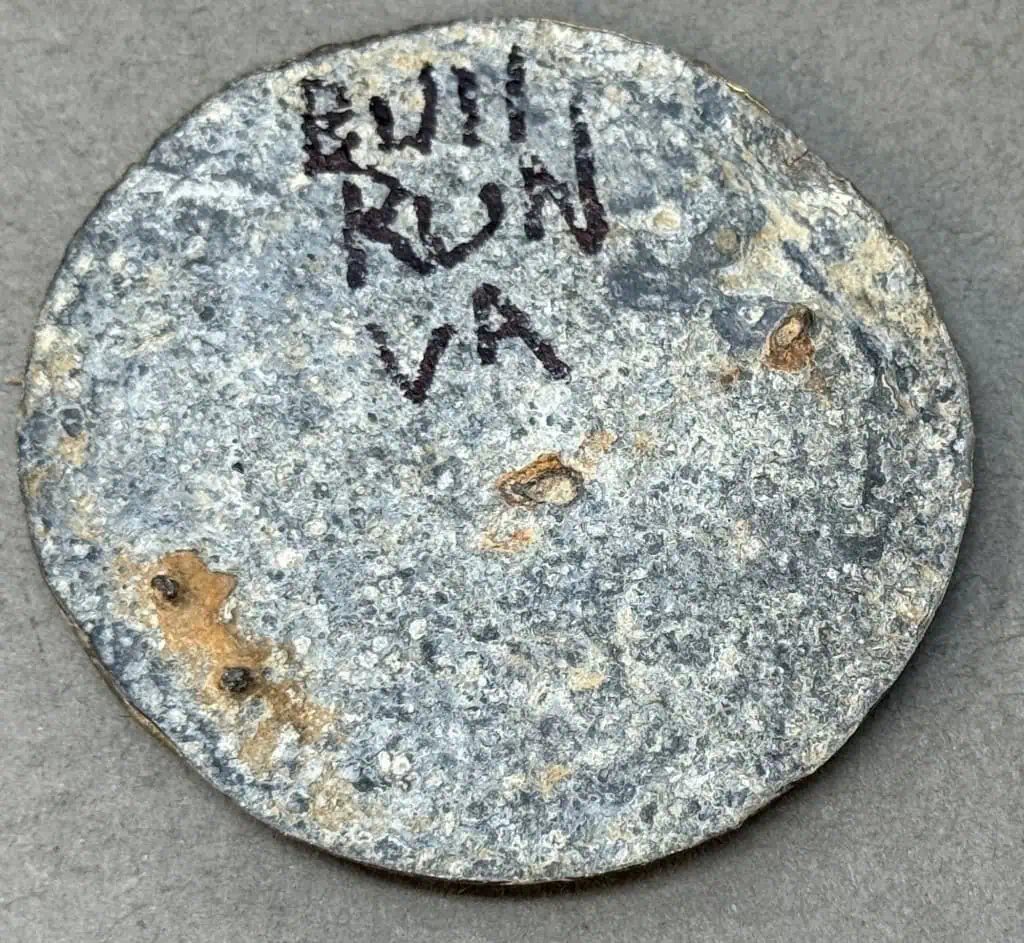 Very Nice Original Civil War Excavated Relic U.S. Belt Plate Recovered At Kelly's Ford Virginia Certified — image 5