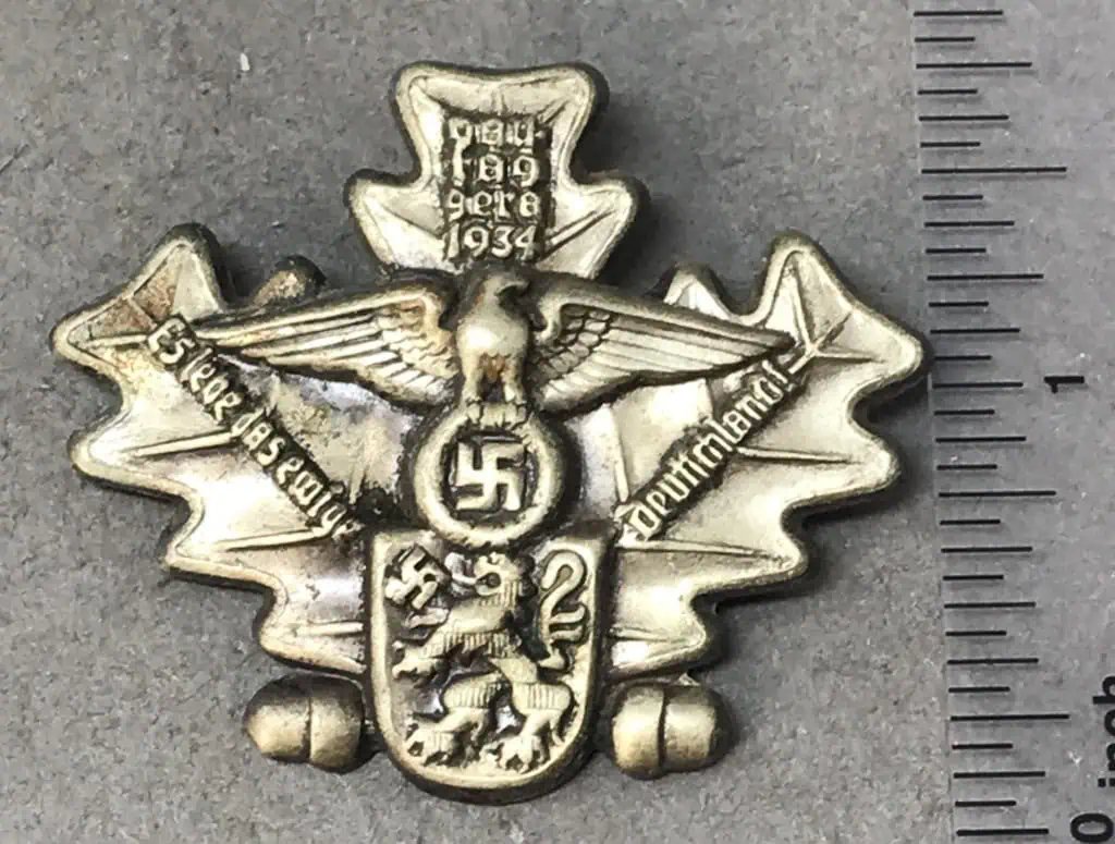 Original German NSDAP (NAZI PARTY) Third Reich Brigade Aufmarsch Iserlohn 16/17 Juni 1934 Badge Certified