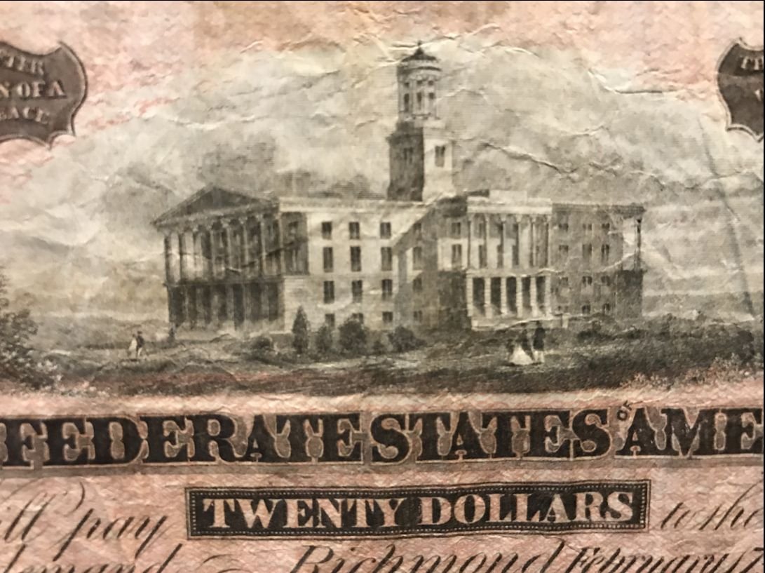 Authentic Civil War Confederate Money, $20 Standard Grade Certified By The Gettysburg Museum Of History — image 4