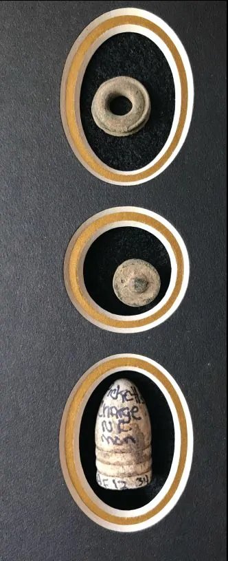 Authentic Relics From Pickett's Charge Area Of The Battle of Gettysburg In Collector's Glass Case Certified — image 6