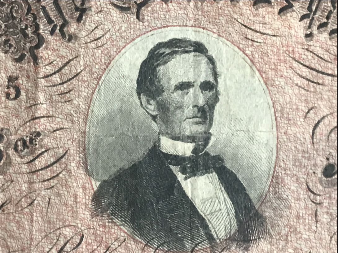 Authentic Civil War Confederate Money, $50.00 Standard Grade Certified By The Gettysburg Museum Of History — image 2