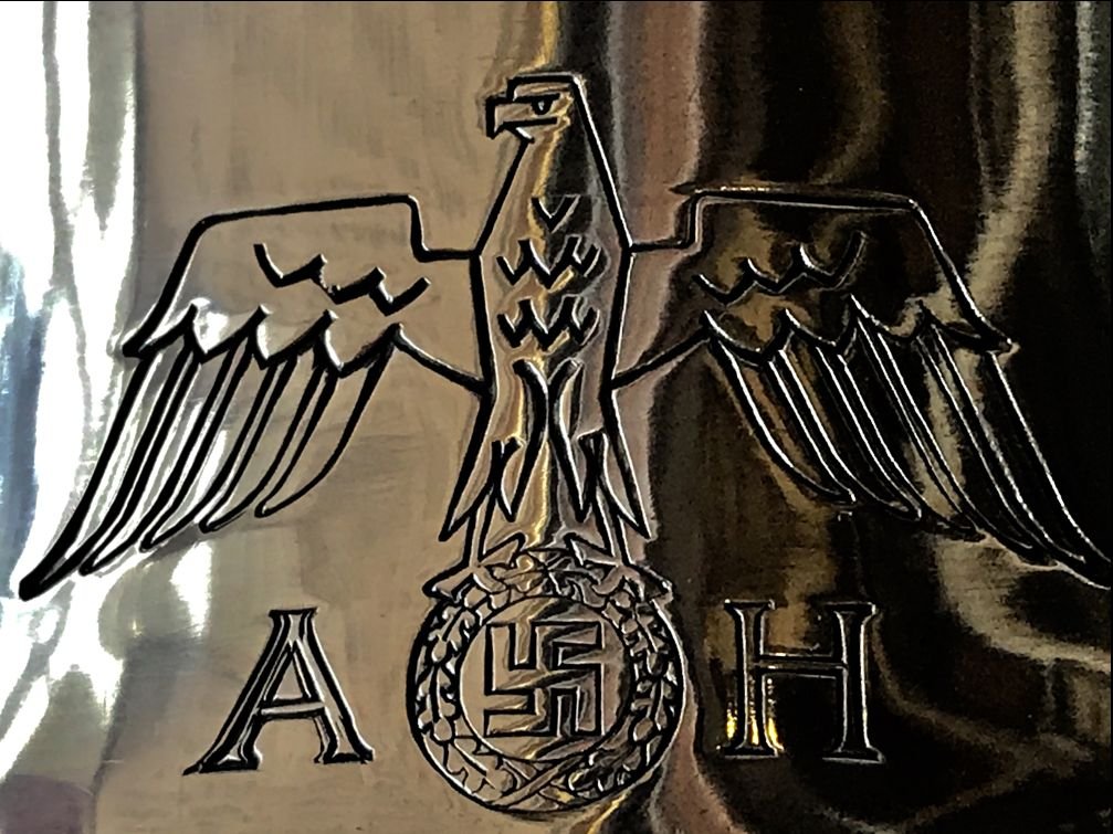 Original 'Bormann' Formal Pattern Silver Tea Set Creamer Recovered By A U.S. Veteran At Schloss Klessheim Certified By The Gettysburg Museum Of History — image 12