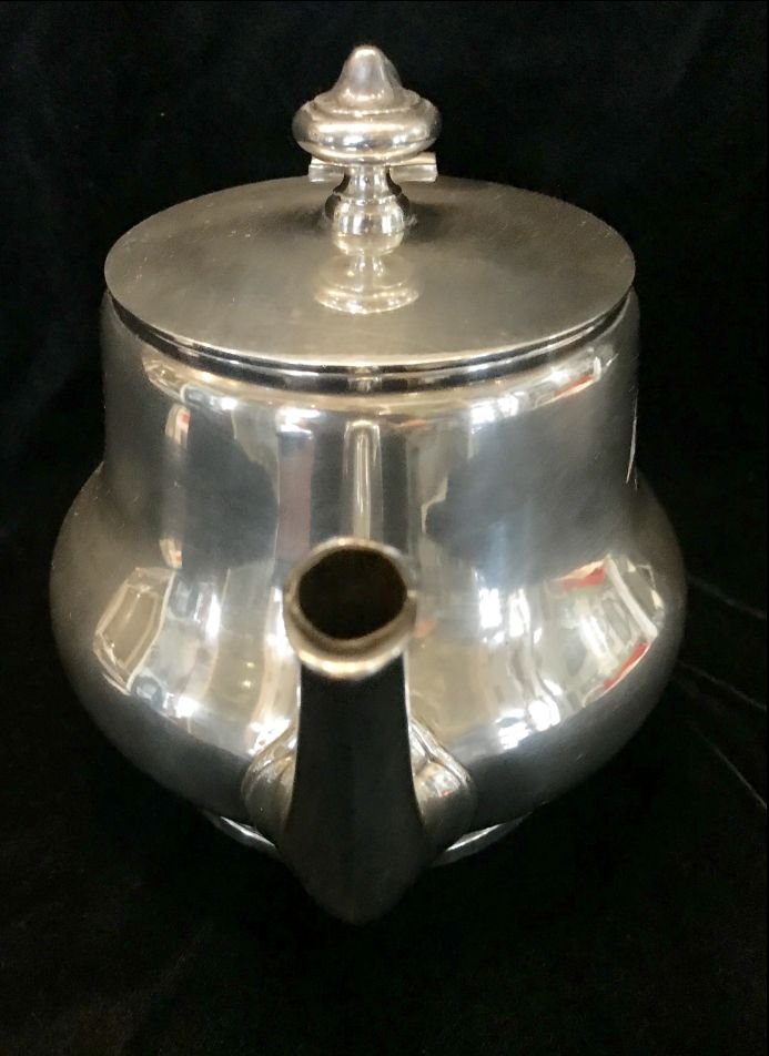 Original 'Bormann' Formal Pattern Silver Tea Set Creamer Recovered By A U.S. Veteran At Schloss Klessheim Certified By The Gettysburg Museum Of History — image 4