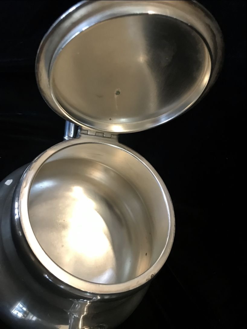 Original 'Bormann' Formal Pattern Silver Tea Set Creamer Recovered By A U.S. Veteran At Schloss Klessheim Certified By The Gettysburg Museum Of History — image 6