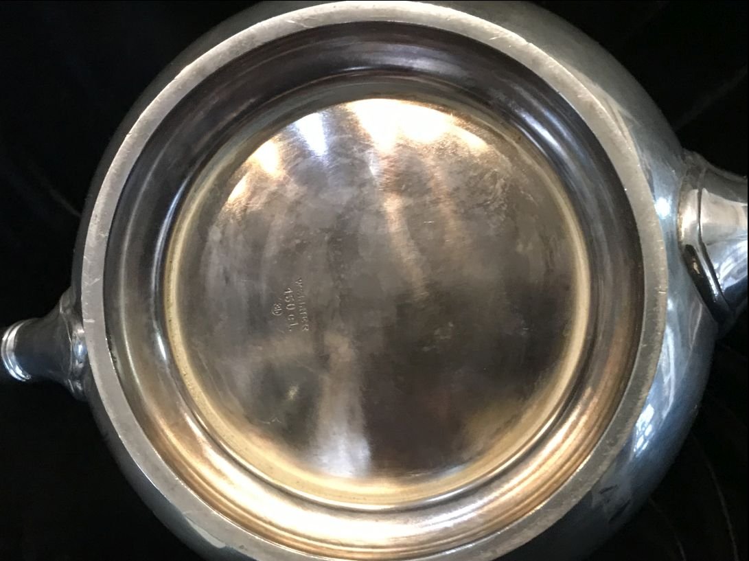 Original 'Bormann' Formal Pattern Silver Tea Set Creamer Recovered By A U.S. Veteran At Schloss Klessheim Certified By The Gettysburg Museum Of History — image 9