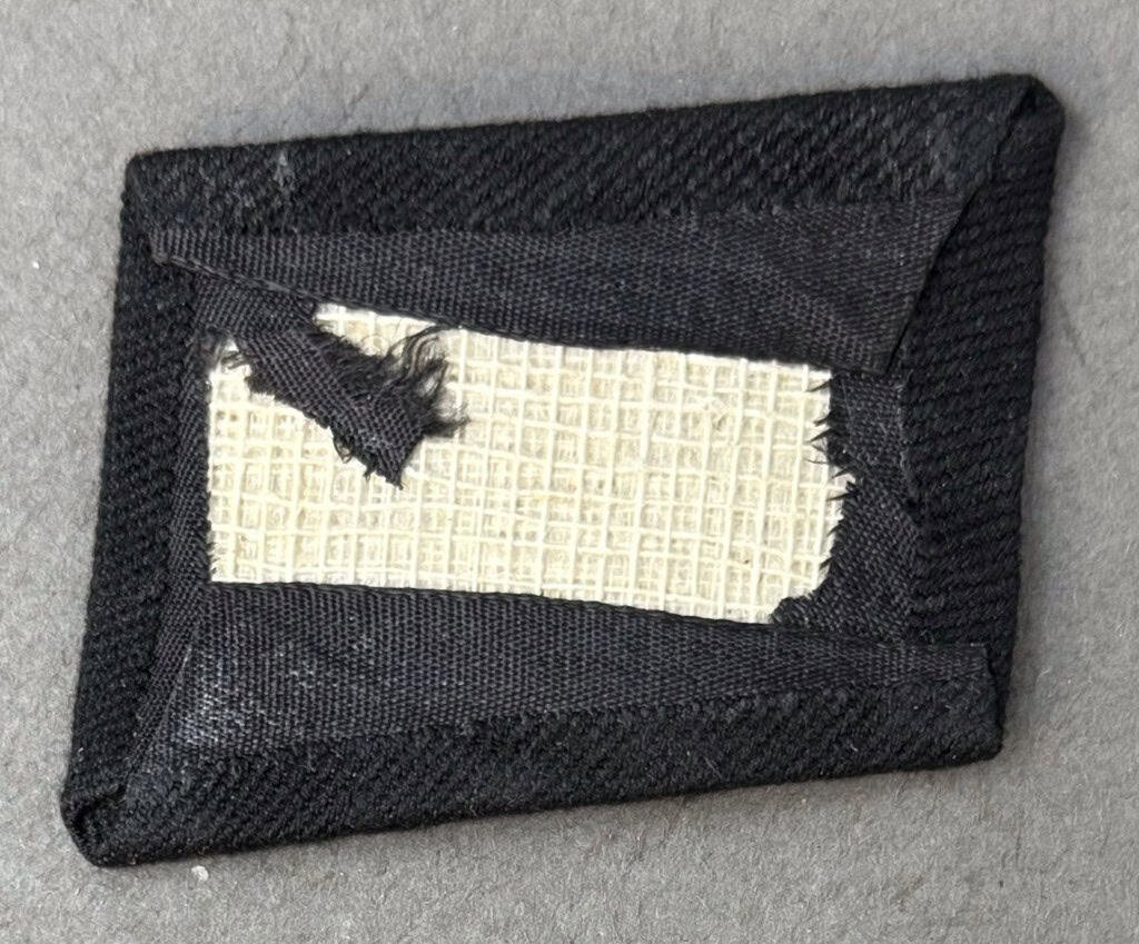 OUTSTANDING (ALMOST MINT) Original WWII Waffen SS Collar Tab Taken From Dachau By A U.S. Veteran Certified By The Gettysburg Museum Of History — image 3