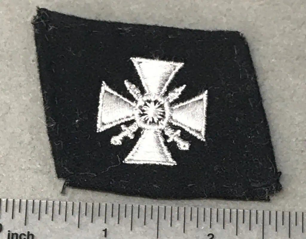 Original WWII Waffen SS WAFFEN-GRENADIER-DIVISION DER SS (RUSSICHE NR.1) COLLAR TAB. (Kragenpatte) Certified