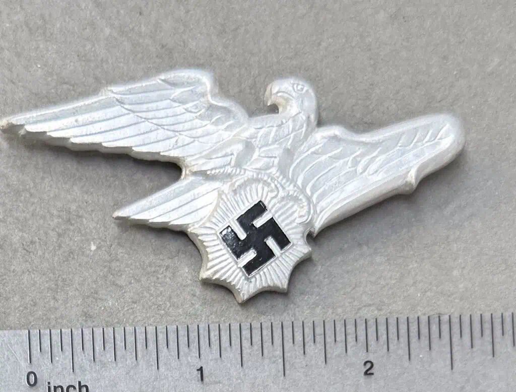 Original RARE WWII German 2nd Pattern RLB VISOR CAP EAGLE Certified