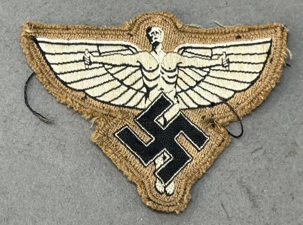 Original WWII German Uniform Removed NSFK SLEEVE/BREAST INSIGNIA. (NSFK Abzeichen) Brought Home By A U.S. Soldier Certified — image 5
