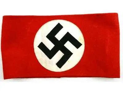 Original WWII Deluxe Wool Nazi German Allgemeine/SS Multi-Piece Construction Armband With SS RZM TAG! Brought Home And Decorated As A Trophy By A U.S. Veteran. — image 3