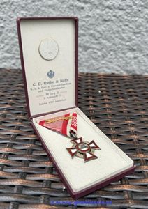 k.u.k. Militärverdienstkreuz III. Klasse im Karton-Etui - C.F. ROTHE, Wien …