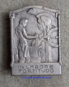 k.u.k. Kappenabzeichen 'IN LABORE FORTITUDO' - Waffenerzeugung I.WK!