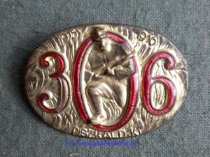 k.u.k. Kappenabzeichen Honved Infanterie Regiment 306! - 1915-1916 !