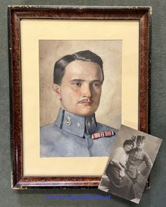 Aquarell Lt. Wessely k.u.k. Telegraphentruppe 1917 !!