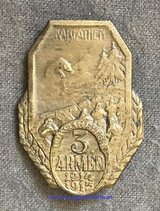 k.u.k. Kappenabzeichen 3. Armee 1914/15 'Karpathen'