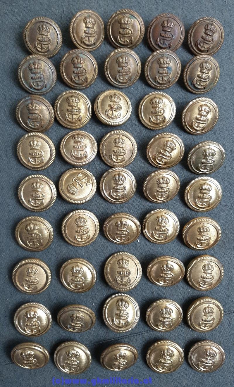 k.u.k. Kriegsmarine Knöpfe für Flottenrock usw. - Ausführung groß!! — image 2