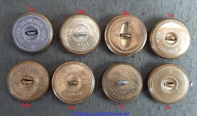 k.u.k. Kriegsmarine Knöpfe für Flottenrock usw. - Ausführung groß!! — image 3