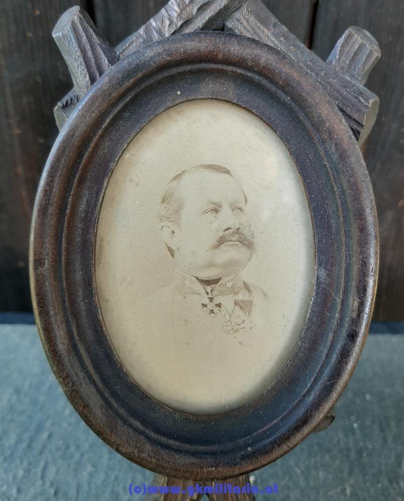 k.u.k. Portrait Generalmajor mit Top Orden um 1860 !! - mit Rahmen!! — image 2