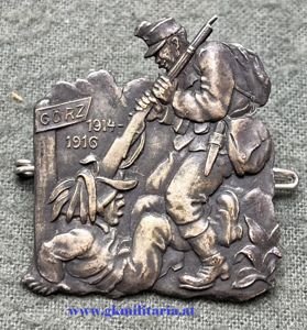 k.u.k. Kappenabzeichen Görz - Spottabzeichen gegen Italien!