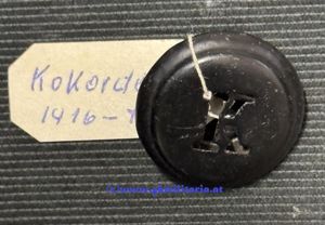 k.u.k. Mützen-Kokarde Kaiser Karl ! Variante Schwarz!