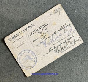 Legitmation k.u.k. Infanterieregiment „Freiherr von Bolfras“ Nr. 84!!
