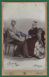 Portrait Erzherzog Rainer und Erzherzogin Marie Karoline - Original Signaturen …