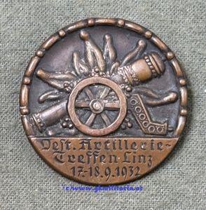 Abzeichen - Oest. Artillerie Treffen Linz, 17.-18. 9. 1932 !!