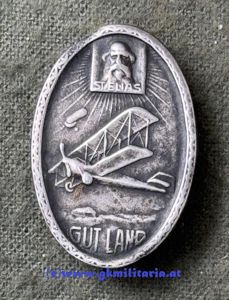 k.u.k. Kappenabzeichen Luftfahrtruppe 'GUT LAND' - St. Elias!!