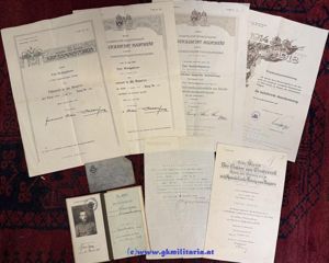 Nachlass des Oberleutnant Johann Egerer Telegraphenregiment/II. Korpskommando!!