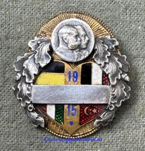 k.u.k. Patriotisches Abzeichen - 'Vierer-Bund 1915 - Türkei' !!