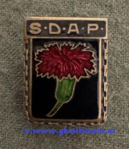 Abzeichen 1. Republik Österreich - S.D.A.P. - Sozialdemokratische Arbeiterpartei Deutschösterreichs!