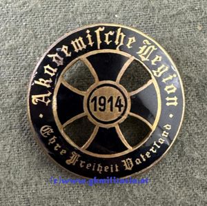 k.u.k. Abzeichen Akademische Legion 1914 - Selten!