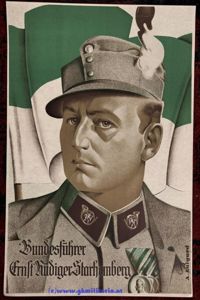 Plakat Österr. Heimwehr - Bundesführer Ernst Rüdiger von Starhemberg!! - …