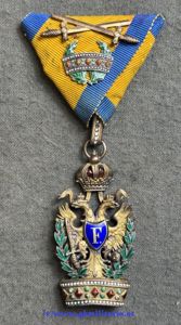 k.u.k. Eiserne Krone Orden 3. Klasse mit KD & Kleindekoration …