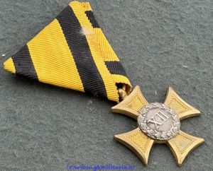 k.u.k. Militärdienstzeichen für XII Jahre für Mannschaften und Unteroffiziere !!