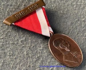 k.u.k. Bronzene Jubiläums - Hofmedaille für Militärpersonen!!