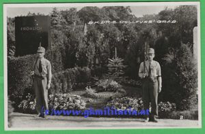 Fotokarte - Wiener Heimwehr - Grab BK Dr. Dollfuß!