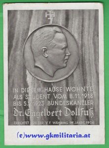 AK - Vaterländische Front - BK Dr. Dollfuß!!