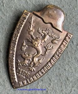 Abzeichen Heimwehr Landes-Aufmarsch LINZ 1935! - 'In Treue Fest zu …