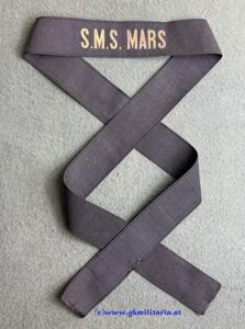 k.u.k. Kriegsmarine - Mützenband Matrosen u. Unteroffiziere 'S.M.S. MARS' !!