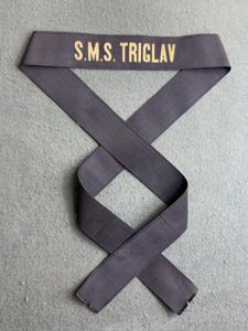 k.u.k. Kriegsmarine - Mützenband Matrosen u. Unteroffiziere 'S.M.S. TRIGLAV' !!