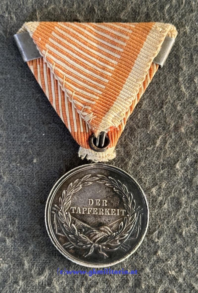 k.u.k. Silberne Tapferkeitsmedaille Kaiser Franz Joseph I. 2. Klasse mit WH-Spange !! — image 4
