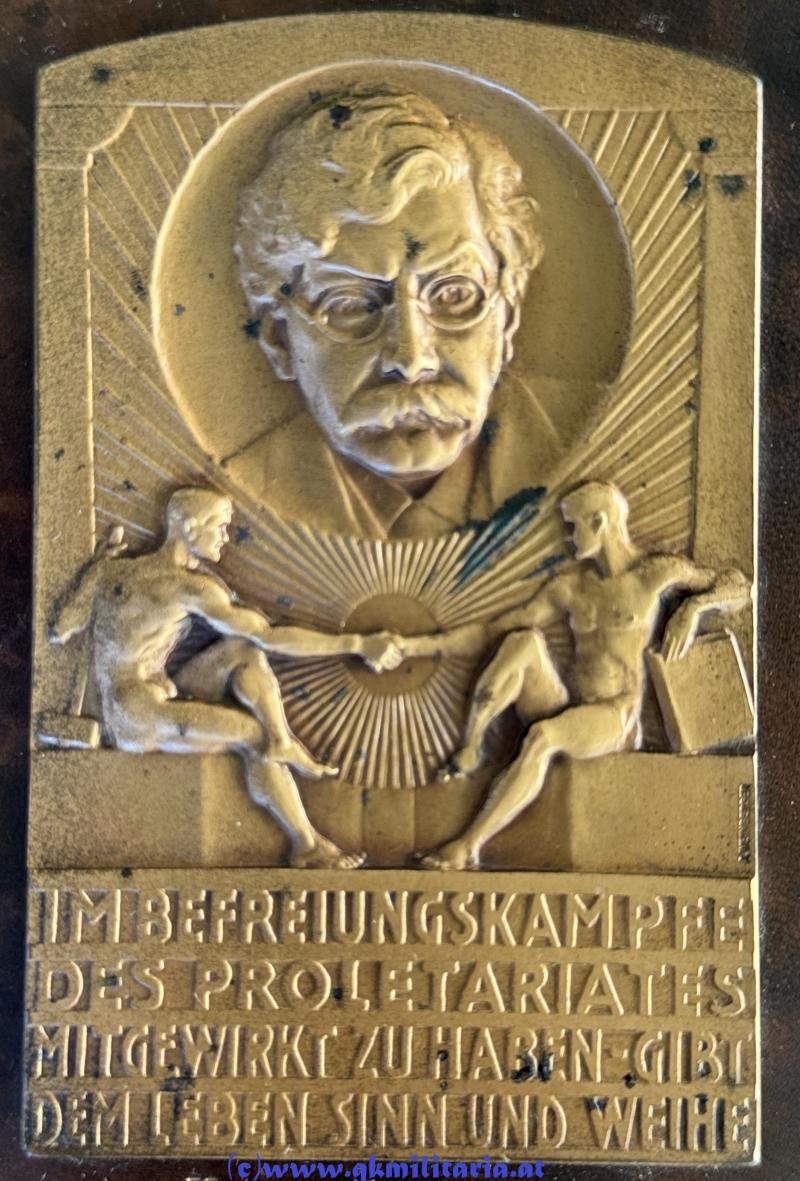 Viktor Adler Plakette 1933 - SDAP - 1. Republik! - Sehr selten! — image 4