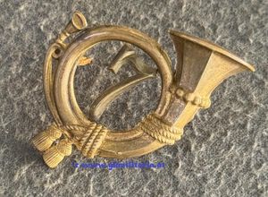 k.u.k. Jägerhorn für Jägerhut - Feldjägerbataillon Nr. 7 - LAIBACH!!