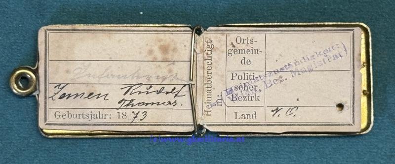 k.u.k. Legitimation Infanterist Rudolf Zemen - k.u.k. Landsturm-Territorial-Bataillon Nr. 11 'JICIN !! — image 7