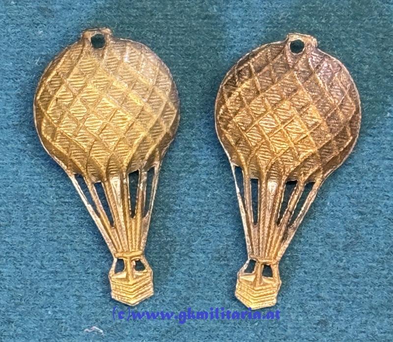 1 Paar Kragenspiegelauflagen k.u.k. Luftfahrtruppe für Offiziere!! — image 2