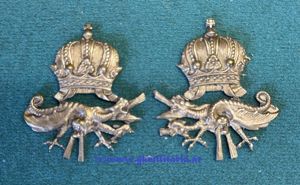 1 Paar k.u.k. Kragenspiegelauflagen MG-Truppe - Mannschaft/Uoffz.!!