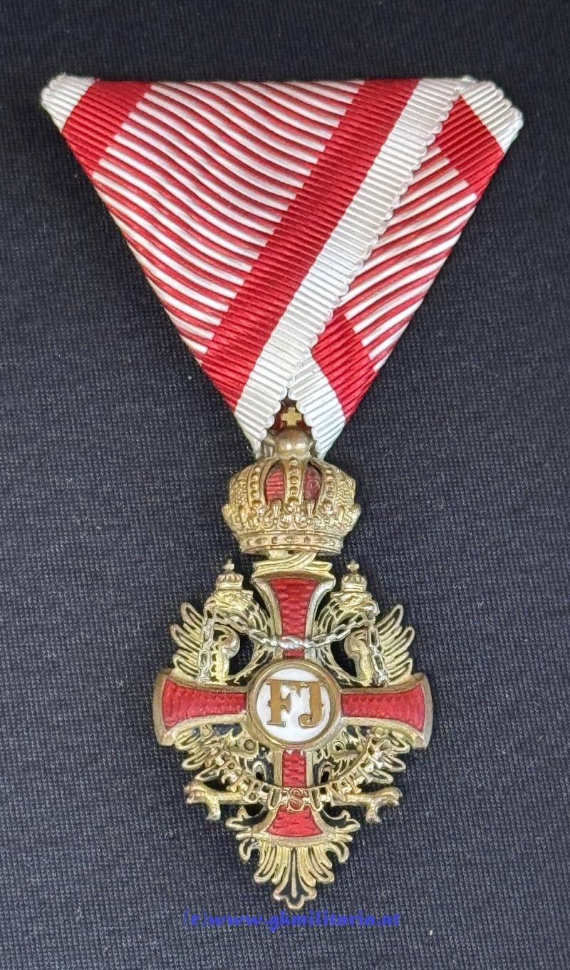 k.u.k. Ritterkreuz Franz Joseph-Orden !! - BÖHM, WIEN!! TOP! — image 2