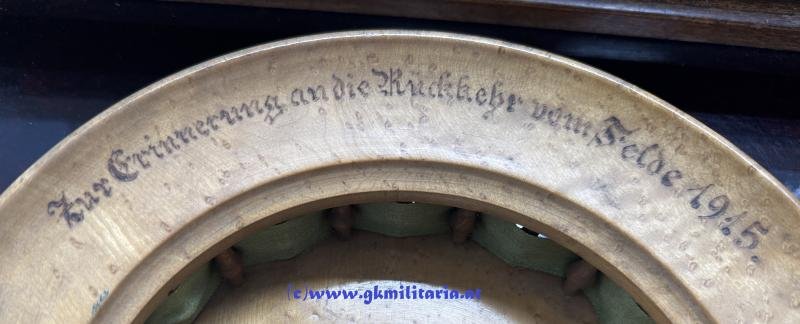 k.u.k. Obstschüssel - 'Zur Erinnerung an die Rückkehr vom Felde 1915' !! — image 3