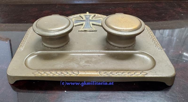 Patriotische Schreibtischgarnitur 'Eisernes Kreuz 1914' !! — image 3